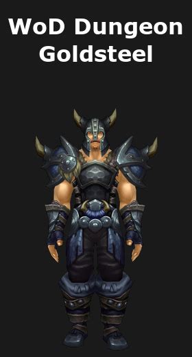 Transmogrification Plate Armor Dungeon Sets (WoD 6.2)